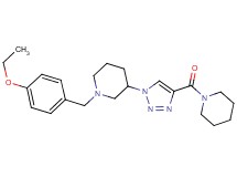 1-(4-ethoxybenzyl)-3-[4-(1-piperidinylcarbonyl)-1H-1,2,3-triazol-1-yl]piperidine