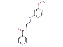 N-{2-[(6-methoxypyrimidin-4-yl)amino]ethyl}isonicotinamide