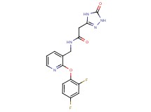 N-{[2-(2,4-difluorophenoxy)pyridin-3-yl]methyl}-2-(5-oxo-4,5-dihydro-1H-1,2,4-triazol-3-yl)acetamide