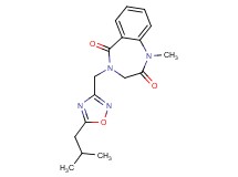 4-[(5-isobutyl-1,2,4-oxadiazol-3-yl)methyl]-1-methyl-3,4-dihydro-1H-1,4-benzodiazepine-2,5-dione