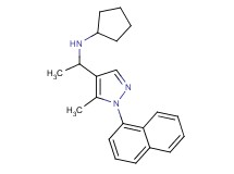 N-{1-[5-methyl-1-(1-naphthyl)-1H-pyrazol-4-yl]ethyl}cyclopentanamine