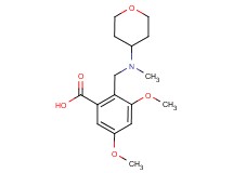 3,5-dimethoxy-2-{[methyl(tetrahydro-2H-pyran-4-yl)amino]methyl}benzoic acid