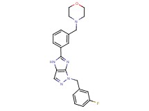 1-(3-fluorobenzyl)-5-[3-(4-morpholinylmethyl)phenyl]-1,4-dihydroimidazo[4,5-c]pyrazole