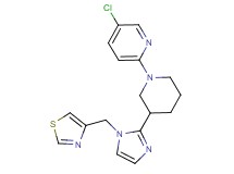 5-chloro-2-{3-[1-(1,3-thiazol-4-ylmethyl)-1H-imidazol-2-yl]-1-piperidinyl}pyridine