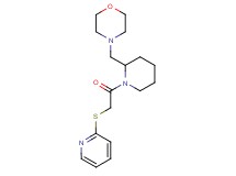 4-({1-[(2-pyridinylthio)acetyl]-2-piperidinyl}methyl)morpholine