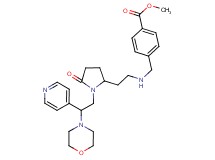 methyl 4-{[(2-{1-[2-(4-morpholinyl)-2-(4-pyridinyl)ethyl]-5-oxo-2-pyrrolidinyl}ethyl)amino]methyl}benzoate
