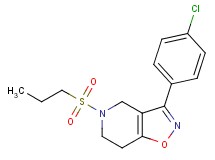 3-(4-chlorophenyl)-5-(propylsulfonyl)-4,5,6,7-tetrahydroisoxazolo[4,5-c]pyridine