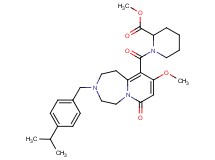 methyl 1-{[3-(4-isopropylbenzyl)-9-methoxy-7-oxo-1,2,3,4,5,7-hexahydropyrido[1,2-d][1,4]diazepin-10-yl]carbonyl}-2-piperidinecarboxylate