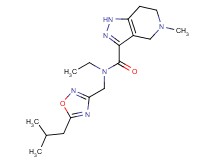 N-ethyl-N-[(5-isobutyl-1,2,4-oxadiazol-3-yl)methyl]-5-methyl-4,5,6,7-tetrahydro-1H-pyrazolo[4,3-c]pyridine-3-carboxamide