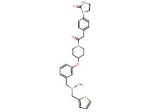1-(4-{2-[4-(3-{[methyl(2-thienylmethyl)amino]methyl}phenoxy)-1-piperidinyl]-2-oxoethyl}phenyl)-2-imidazolidinone