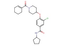 3-chloro-4-{[1-(1-cyclohexen-1-ylcarbonyl)-4-piperidinyl]oxy}-N-cyclopentylbenzamide
