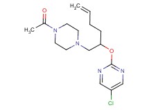2-({1-[(4-acetylpiperazin-1-yl)methyl]pent-4-en-1-yl}oxy)-5-chloropyrimidine