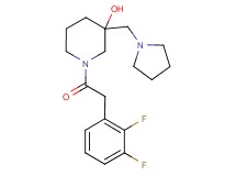 1-[(2,3-difluorophenyl)acetyl]-3-(pyrrolidin-1-ylmethyl)piperidin-3-ol