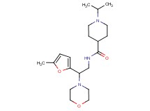 1-isopropyl-N-[2-(5-methyl-2-furyl)-2-(4-morpholinyl)ethyl]-4-piperidinecarboxamide