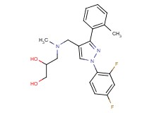 3-[{[1-(2,4-difluorophenyl)-3-(2-methylphenyl)-1H-pyrazol-4-yl]methyl}(methyl)amino]-1,2-propanediol