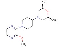 (2R*,6S*)-4-[1-(3-methoxy-2-pyrazinyl)-4-piperidinyl]-2,6-dimethylmorpholine