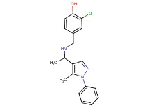 2-chloro-4-({[1-(5-methyl-1-phenyl-1H-pyrazol-4-yl)ethyl]amino}methyl)phenol