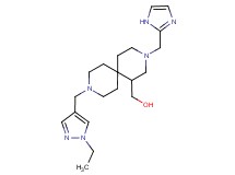 [9-[(1-ethyl-1H-pyrazol-4-yl)methyl]-3-(1H-imidazol-2-ylmethyl)-3,9-diazaspiro[5.5]undec-1-yl]methanol