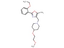 1-{[2-(2-ethoxyphenyl)-5-methyl-1,3-oxazol-4-yl]methyl}-4-(2-methoxyethoxy)piperidine