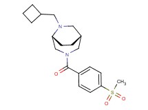 (1R*,5R*)-6-(cyclobutylmethyl)-3-[4-(methylsulfonyl)benzoyl]-3,6-diazabicyclo[3.2.2]nonane