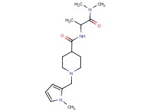 N-[2-(dimethylamino)-1-methyl-2-oxoethyl]-1-[(1-methyl-1H-pyrrol-2-yl)methyl]piperidine-4-carboxamide
