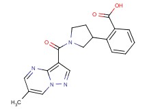 2-{1-[(6-methylpyrazolo[1,5-a]pyrimidin-3-yl)carbonyl]-3-pyrrolidinyl}benzoic acid