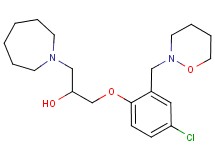 1-(1-azepanyl)-3-[4-chloro-2-(1,2-oxazinan-2-ylmethyl)phenoxy]-2-propanol