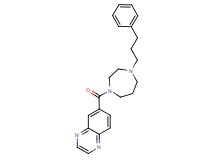 6-{[4-(3-phenylpropyl)-1,4-diazepan-1-yl]carbonyl}quinoxaline