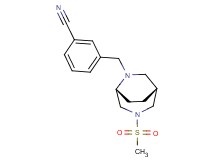 3-{[(1R*,5R*)-3-(methylsulfonyl)-3,6-diazabicyclo[3.2.2]non-6-yl]methyl}benzonitrile