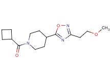 1-(cyclobutylcarbonyl)-4-[3-(2-methoxyethyl)-1,2,4-oxadiazol-5-yl]piperidine