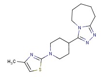 3-[1-(4-methyl-1,3-thiazol-2-yl)piperidin-4-yl]-6,7,8,9-tetrahydro-5H-[1,2,4]triazolo[4,3-a]azepine