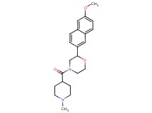 2-(6-methoxy-2-naphthyl)-4-[(1-methylpiperidin-4-yl)carbonyl]morpholine