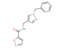 N-[(1-benzyl-1H-pyrazol-4-yl)methyl]isoxazole-5-carboxamide
