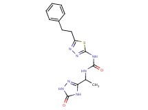 N-[1-(5-oxo-4,5-dihydro-1H-1,2,4-triazol-3-yl)ethyl]-N'-[5-(2-phenylethyl)-1,3,4-thiadiazol-2-yl]urea