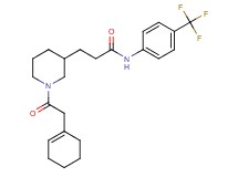 3-[1-(1-cyclohexen-1-ylacetyl)-3-piperidinyl]-N-[4-(trifluoromethyl)phenyl]propanamide