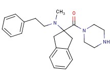 N-methyl-N-(2-phenylethyl)-2-(1-piperazinylcarbonyl)-2-indanamine