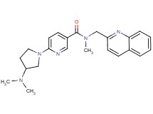 6-[3-(dimethylamino)-1-pyrrolidinyl]-N-methyl-N-(2-quinolinylmethyl)nicotinamide