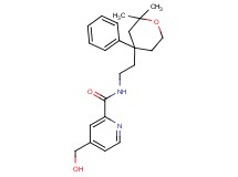 N-[2-(2,2-dimethyl-4-phenyltetrahydro-2H-pyran-4-yl)ethyl]-4-(hydroxymethyl)pyridine-2-carboxamide formate