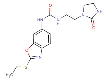 N-[2-(ethylthio)-1,3-benzoxazol-6-yl]-N'-[2-(2-oxoimidazolidin-1-yl)ethyl]urea