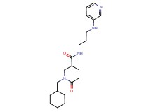 1-(cyclohexylmethyl)-6-oxo-N-[3-(3-pyridinylamino)propyl]-3-piperidinecarboxamide