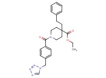 ethyl 4-(2-phenylethyl)-1-[4-(1H-tetrazol-1-ylmethyl)benzoyl]-4-piperidinecarboxylate