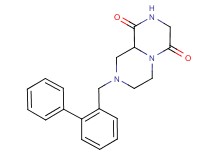 8-(biphenyl-2-ylmethyl)tetrahydro-2H-pyrazino[1,2-a]pyrazine-1,4(3H,6H)-dione