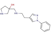 3-({[2-(1-phenyl-1H-pyrazol-4-yl)ethyl]amino}methyl)-3-pyrrolidinol dihydrochloride