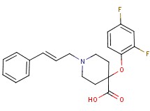 4-(2,4-difluorophenoxy)-1-[(2E)-3-phenylprop-2-en-1-yl]piperidine-4-carboxylic acid