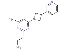 4-methyl-2-propyl-6-[3-(3-pyridinyl)-1-azetidinyl]pyrimidine