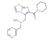 N-methyl-1-[6-(piperidin-1-ylcarbonyl)imidazo[2,1-b][1,3]thiazol-5-yl]-N-(pyrazin-2-ylmethyl)methanamine