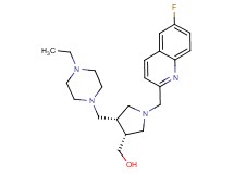 {(3R*,4R*)-4-[(4-ethylpiperazin-1-yl)methyl]-1-[(6-fluoroquinolin-2-yl)methyl]pyrrolidin-3-yl}methanol