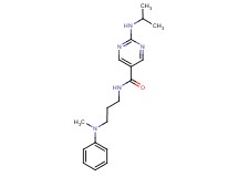 2-(isopropylamino)-N-{3-[methyl(phenyl)amino]propyl}pyrimidine-5-carboxamide