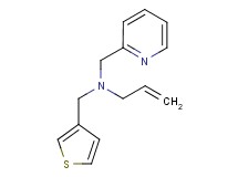 N-(pyridin-2-ylmethyl)-N-(3-thienylmethyl)prop-2-en-1-amine