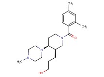 3-[(3R*,4S*)-1-(2,4-dimethylbenzoyl)-4-(4-methylpiperazin-1-yl)piperidin-3-yl]propan-1-ol